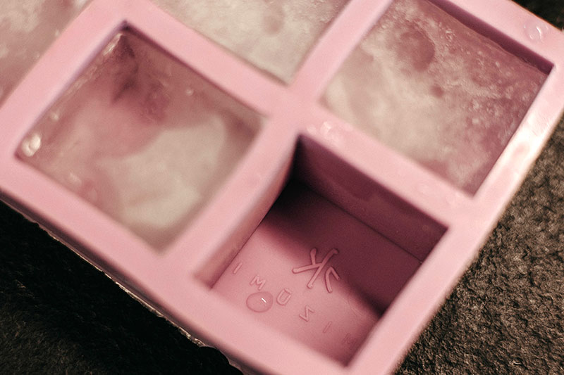 Silikonform für Eiswürfel